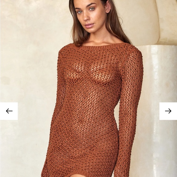 Monday Swimwear Bermuda Knit Dress Ivory M - Picture 5 of 5